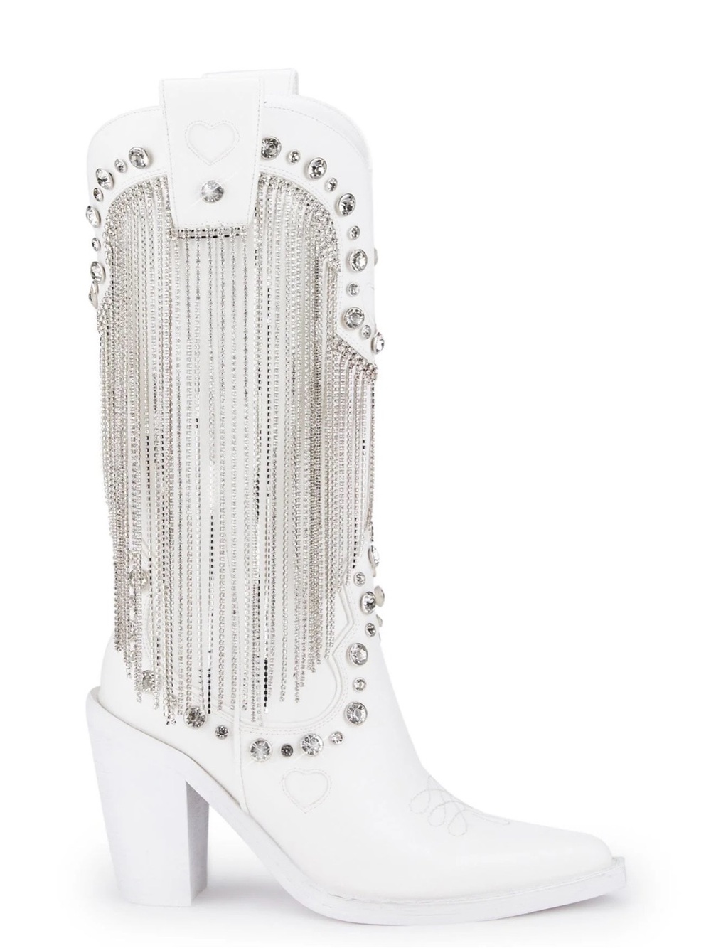 NWOT Women’s Fringe Rhinestone Cowboy Boots (Size: 9) - Picture 4 of 8